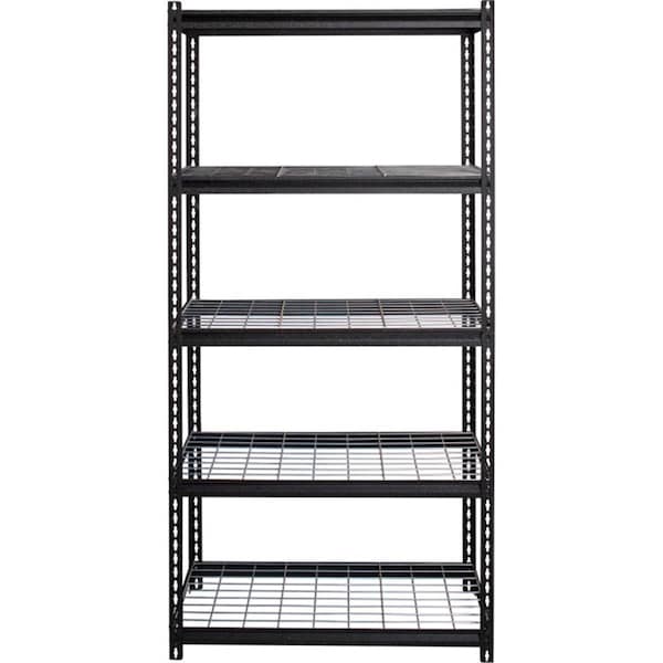 Lorell Wire Deck ShelvingBlack 36 x 18 x 72 in. LLR99929 - main